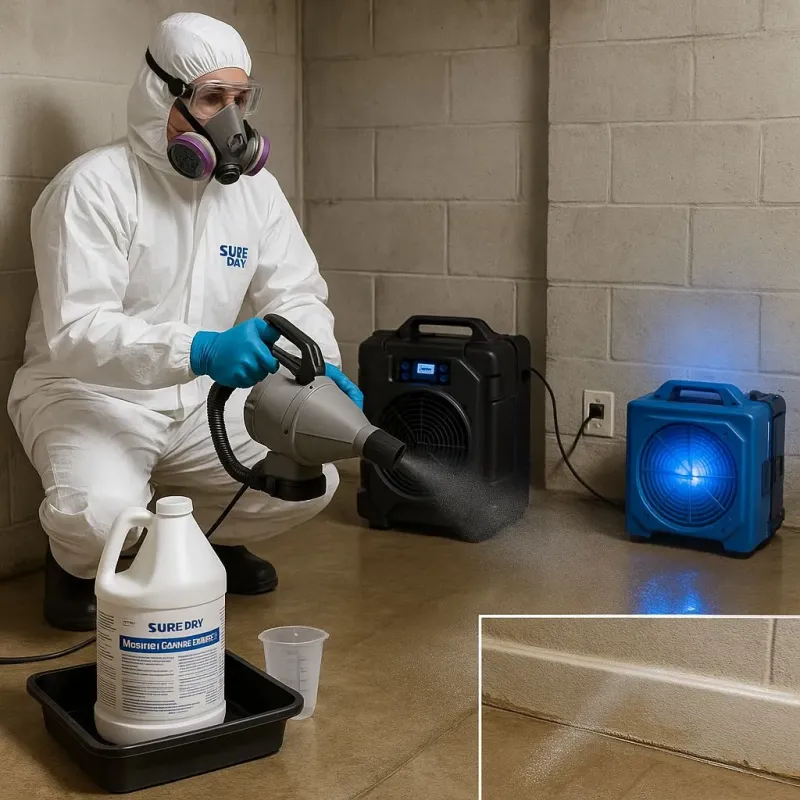 Sanitization and Odor Removal process in Winchester Center, CT